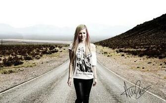 Avril Lavigne With Signed Wallpaper Celebrities Better