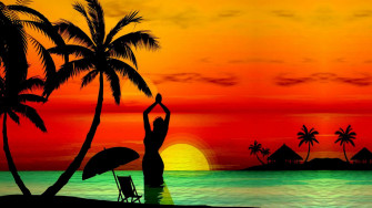 Beach Art Wallpaper