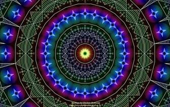 Wallpaper Psychedelic Kaleidoscope Ahsanti Stool Symbols Ws