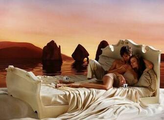 Wallpaper Background Romantic Love Couples Kissing