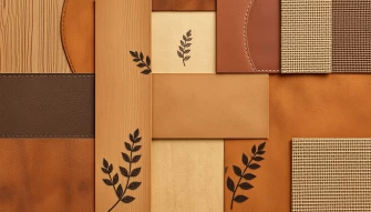 Collage Brown Wallpaper