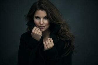 Amanda Cerny In Black Wallpaper HD Celebrities 4k