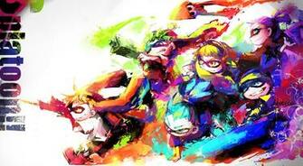 Video Game Splatoon Squid Inkling Girl Gun Wallpaper