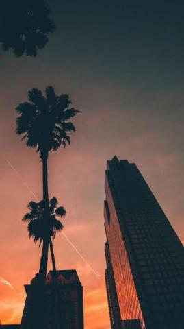 iPhone X 4k Wallpaper Building Sunset Chill For