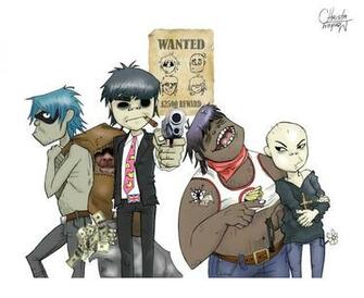 Gorillaz Image Wanted Wallpaper Photos