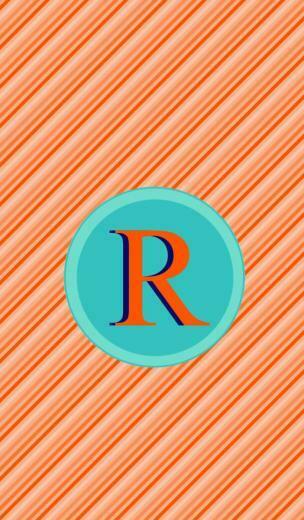 Monogrammed iPhone Background Wallpaper Ging