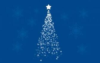 Blue Stars Weihnachtsbaum Hintergrundbilder