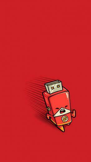The Flash Logo iPhone Wallpaper