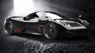 Pagani Huayra Supercar Black Wallpaper