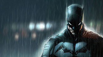 The Batman Movie In Rain Comics Art HD 4k Wallpaper