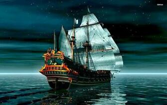 1voojuisland Ship Boat Wallpaper