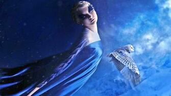 Girl Queen Bird Feather Art Beautiful Owl Fantasy