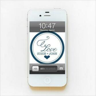 Circle Love Monogram Phone Wallpaper The Wedding Chicks