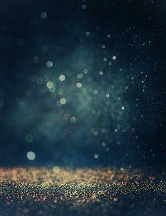 Bokeh Dark Blue Background With Gold Sparkle Photography Backdrop