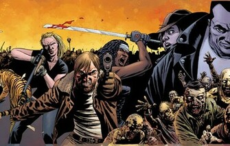 Wallpaper The Walking Dead Collage Zombies Comic Films