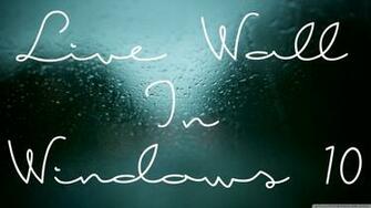 Windows Live Wallpaper Enable In