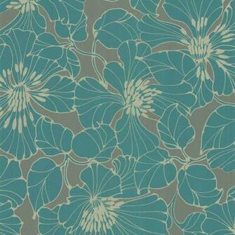 Identity Wallpaper Passion Turquoise Grey Silver