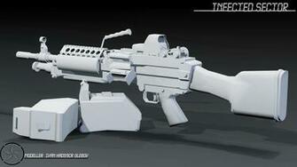 M249 Saw Machine Weapon Gun Military Ur Wallpaper
