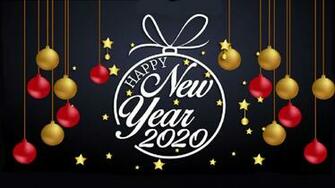 Golden Happy New Year Greeting Card Desktop Wallpaper For