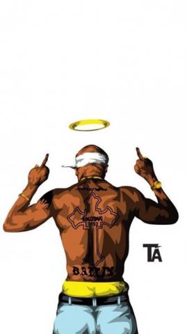 Dee O On Tupac Shakur Wallpaper 2pac Art