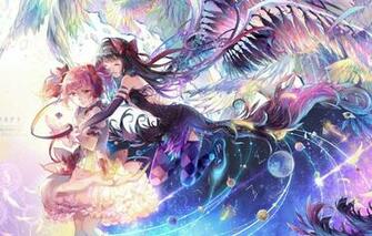 Wallpaper Girls Planet Wings Anime Tears Art Mahou Shoujo