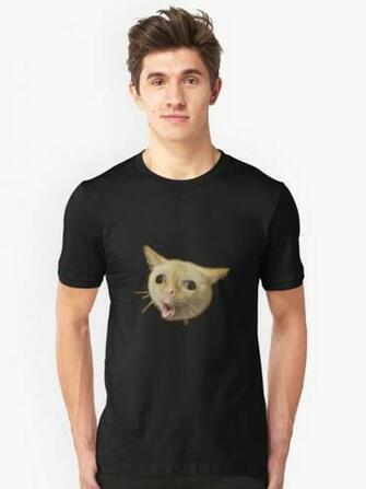Coughing Cat No Background T Shirt By Idascreatures