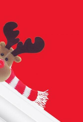 Cute Reindeer Plush HD Wallpaper