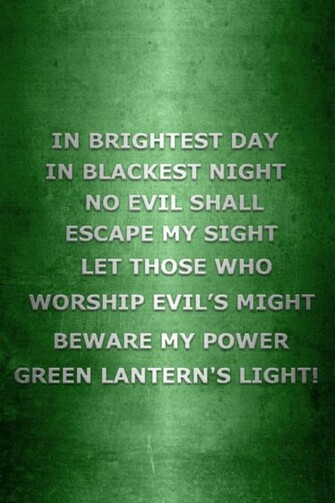 Metallic Green Lantern Oath By Kalel7