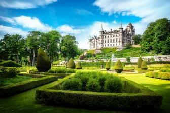 Wallpaper Dunrobin Castle Sutherland Scotland Alba Great