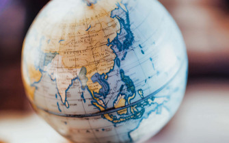 The Equator On A Globe Map Wallpaper