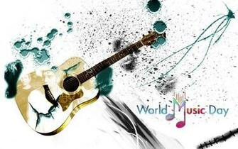 Happy World Music Day New Guitar HD Wallpaper