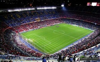 Soccer Stadium Camp Nou Wallpaper