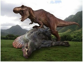 Rex Vs Spinosaurus Aegypt Wallpaper