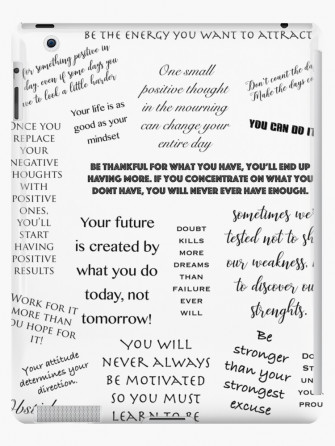 Motivational Wallpaper Quotes iPad Case Skin By