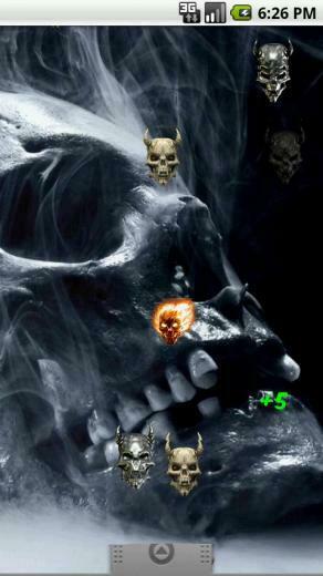 Smoking Skull 3d Animated Background With The Game Including