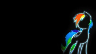 Minimalistic Rainbow Dash Wallpaper Wide HD
