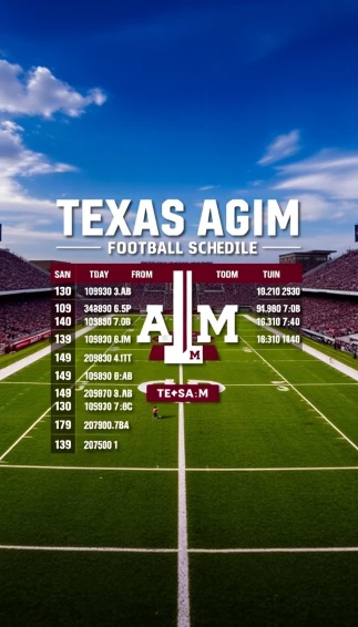 Texas A M Football Schedule Wallpaper