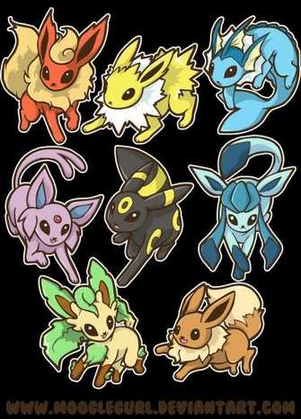 Cute Eevee Evolutions Wallpaper By Mooglegurl