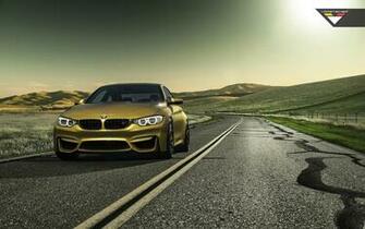 Vorsteiner Bmw M4 Austin Gelb HD Desktop Hintergrund