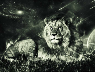 Lion In Space By Empyree