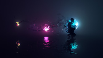 Neon Lights iPhone Wallpaper