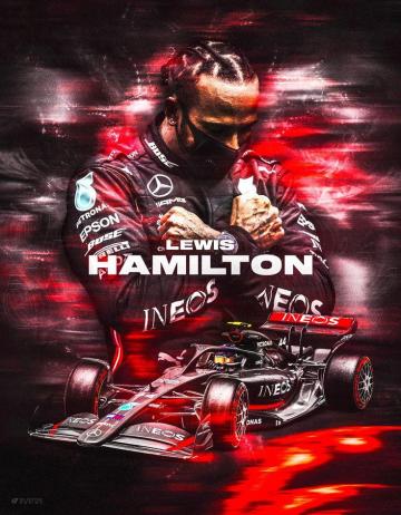 Lewis Hamilton Concept Poster On