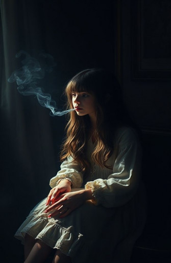 Girl Smoking Wallpaper