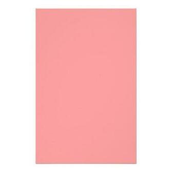 Plain Coral Pink Background Stationery Paper