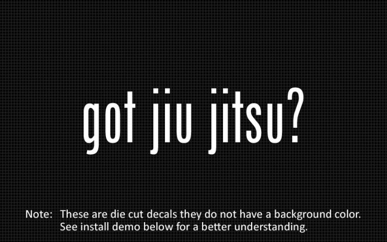 Details About 2x Got Jiu Jitsu Sticker Die Cut Decal Vinyl