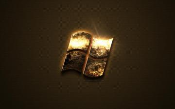 Wallpaper Windows Gold Logo Creative Art Texture