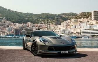 Wallpaper Wheels Corvette Black Chevrolet Z06 Ag Image