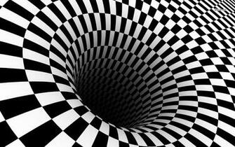 Checkered Vortex Wallpaper 3d