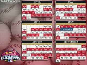 Redbirdcentral St Louis Cardinals Wallpaper Schedule