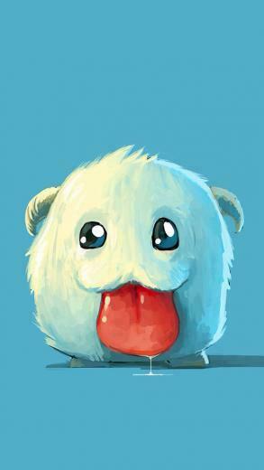 Wallpaper Kawaii Love Turquoise iPhone 5c 5s